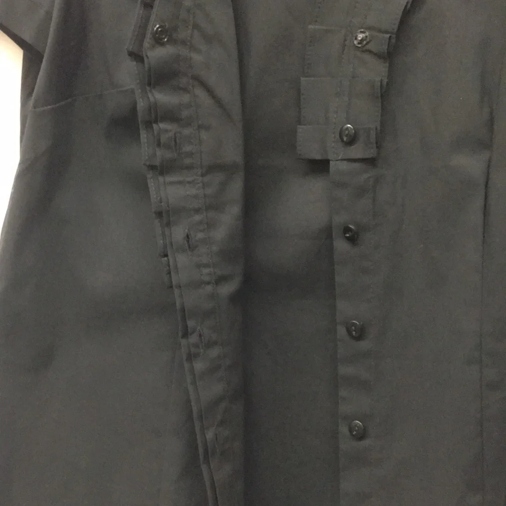 LOFT Women’s Button Up Short Sleeve Black Blouse Size XS NEW Without Tags